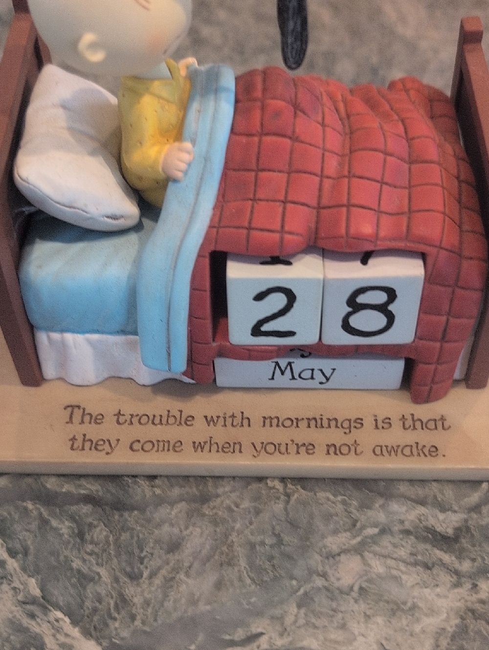 Peanuts Snoopy & Charlie Brown Perpetual Desk Calendar, Collectible - Picture 3 of 15